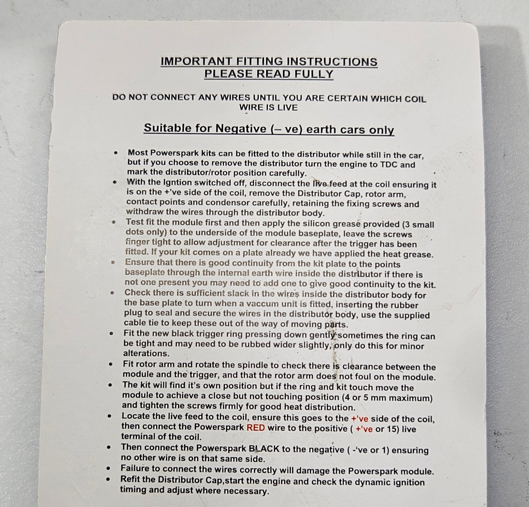 Kit de ignição eletrónica 12V para Bobine