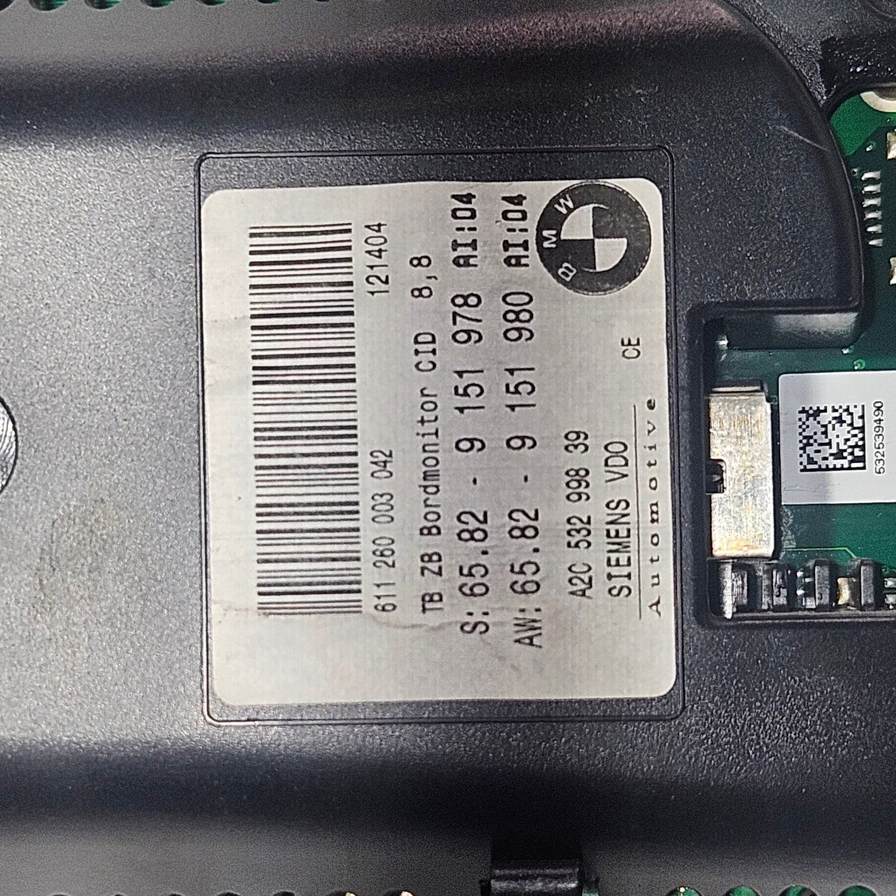 Display Monitor BMW E63 refª 611260003042